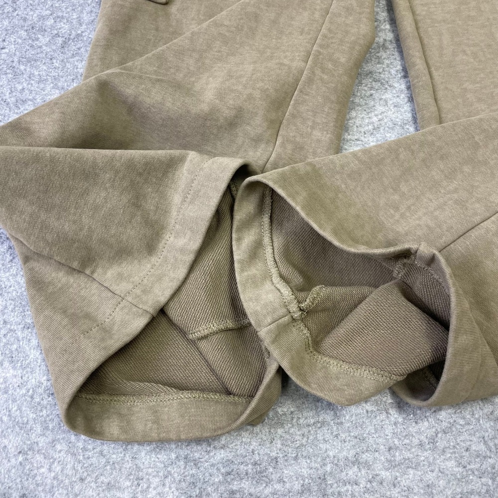 Mii Design By Korea Cargo Sweatpants S Wide Leg Joggers Olive Tan - Picture 8 of 16